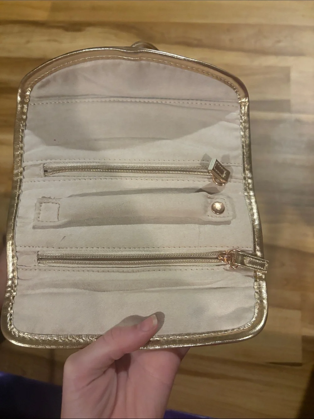 Kendra Scott Metallic Gold Phone Case Pouch